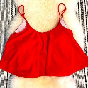 Kortni Jeane Red swing swimsuit top size xs